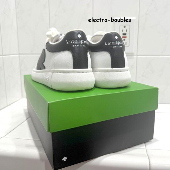 KATE SPADE "Charli" Nappa Lace Up Sneakers Sz 8.5B - Worn 1x - Picture 5 of 13